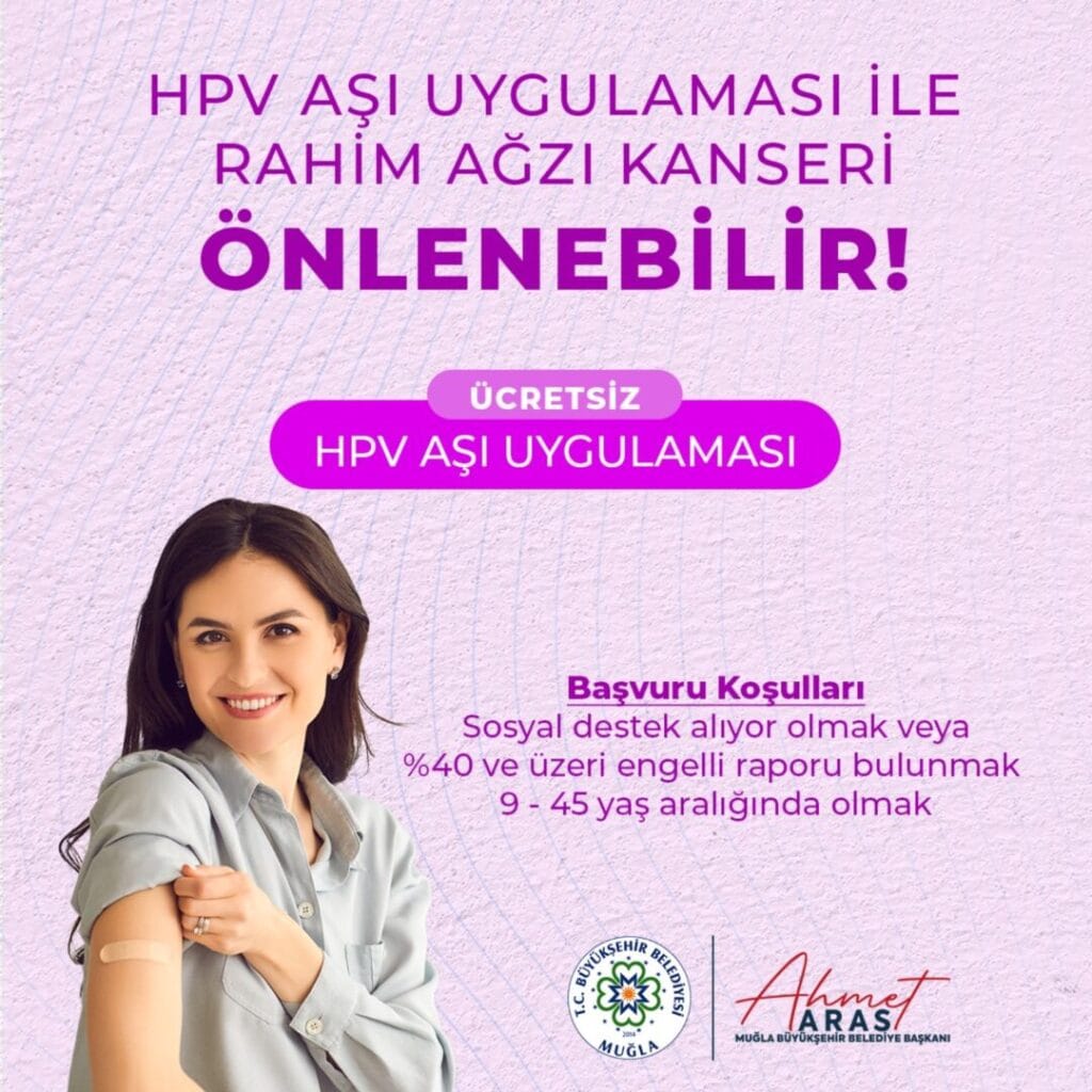 Kadın sağlığı için ücretsiz HPV aşısı