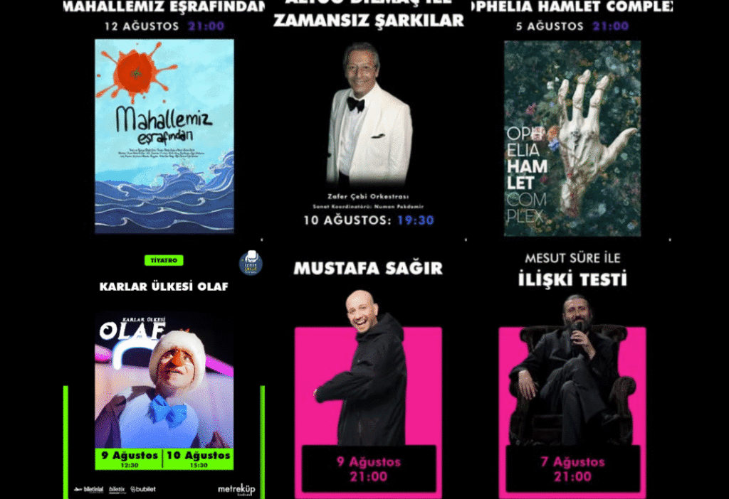 metreküp bodrum 2025 ağustos etkinlik 