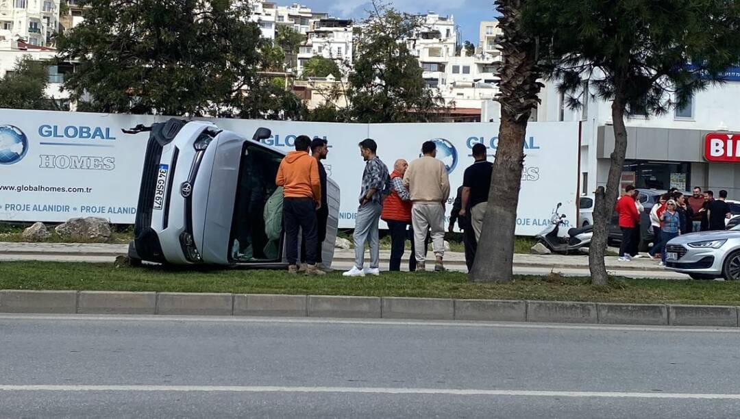 Güncel Bodrum Haberleri 33 arac devrildi bodrum trafik kazasi